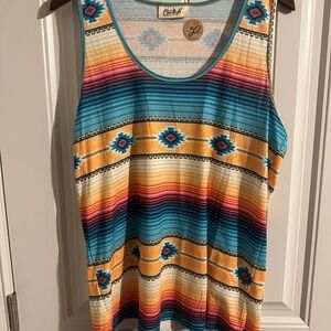 Colorful Striped Tank Top